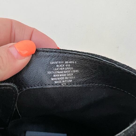 Steve Madden Country black suede heeled leather booties - Picture 8 of 9